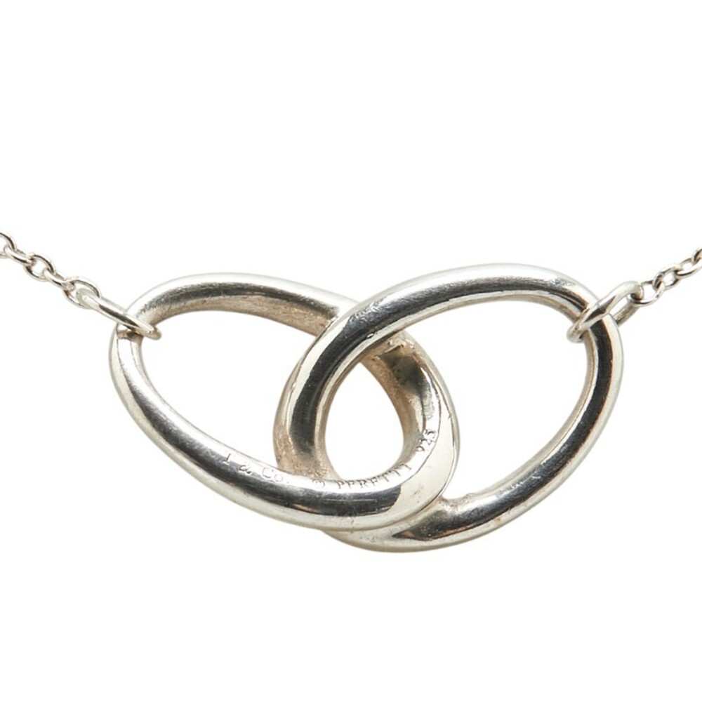 Tiffany Co Double Loop Necklace Silver